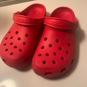 Red Crocs